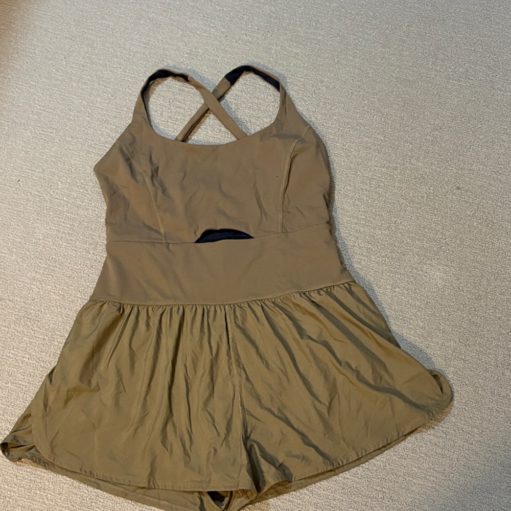 Women’s Olive One-Piece Workout Activewear